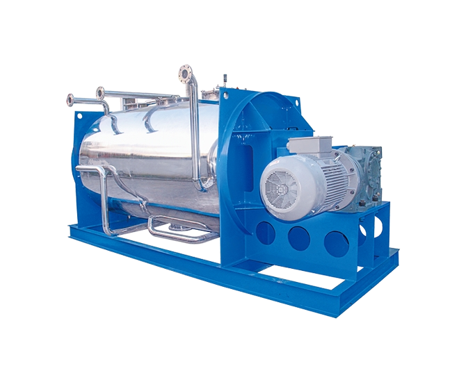 Horizontal drying mixer